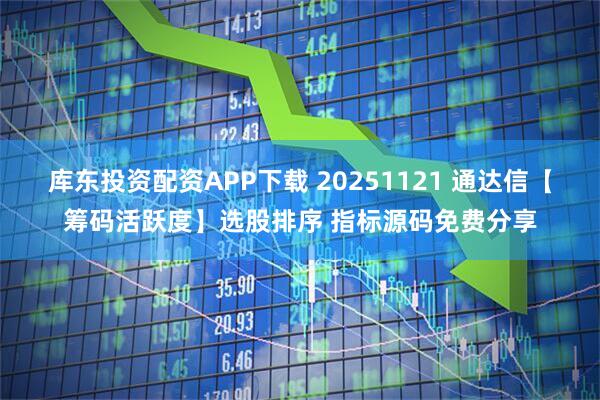 库东投资配资APP下载 20251121 通达信【筹码活跃度】选股排序 指标源码免费分享